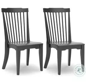 Mendinfort Black Side Chair Set Of 2