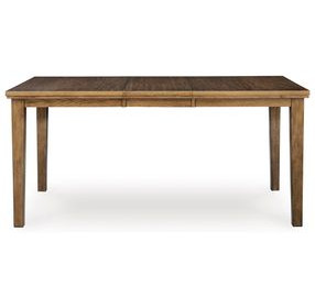 Vallister Light Brown 78" Extendable Rectangular Counter Height Dining Table