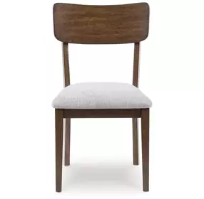 Lyncott Light Gray Upholstered Side Chair Set of 2
