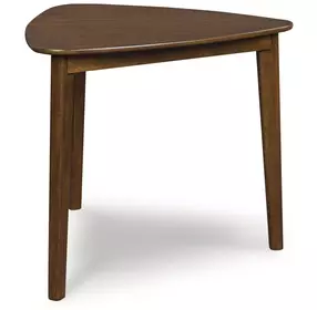 Lyncott Brown 35" Triangular Dining Table