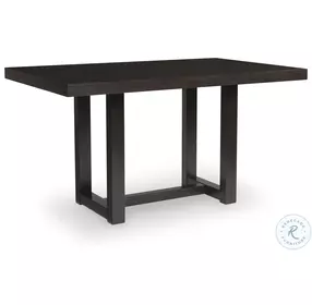 Neymorton Dark Grayish Brown 76" Counter Height Dining Table