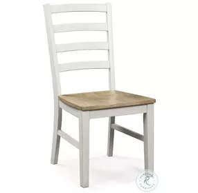 Westlinport Antique White And Natural Dining Chair