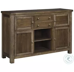 Moriville Grayish Brown Server