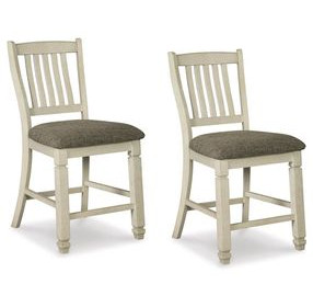 Bolanburg Two Tone Upholstered Bar Stool Set of 2