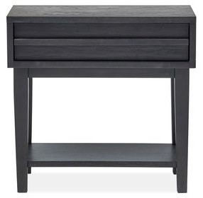 Fernholt Belgian Wheat and Coffee Bean 1 Drawer Nightstand with USB Charging