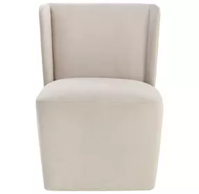 Marbella Piccolo Prosecco Performance Fabric Upholstered Wheeled Dining Chair