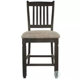 Tyler Creek Black And Gray Upholstered Bar Stool Set of 2