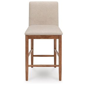 Isanti Beige Upholstered Bar Stool Set of 2