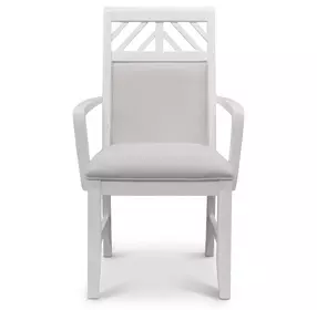 Miramar Sand Performance Fabric Upholstered Arm Chair Set of 2