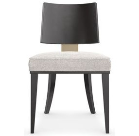 Champagne Gray Upholstered Side Chair Set of 2