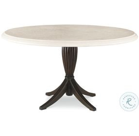 Archipelago Black And Cream Concrete 54" Round Dining Table