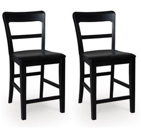 Chadworth Black Bar Stool Set of 2