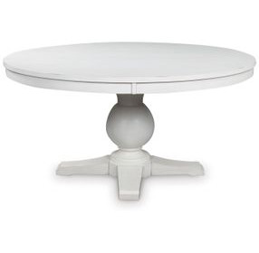 Chadworth White 60" Round Dining Table