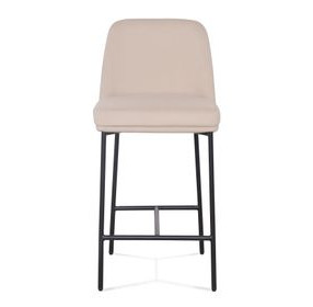 Sydney Taupe Performance Fabric Upholstered Counter Height Stool Set of 2