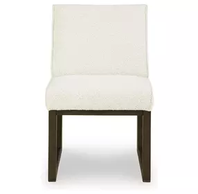 Darimore Off White Performance Fabric Upholstered Dining Side Chair Set of 2