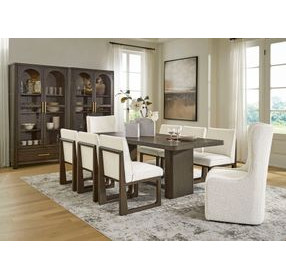Brillynd Burnished Brown Rectangular Dining Room Set