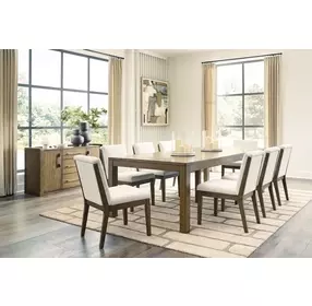Marxmore Brown Extendable Rectangular Dining Room Set