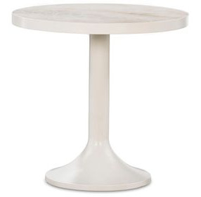Outdoor Complements White Round Talon Accent Table