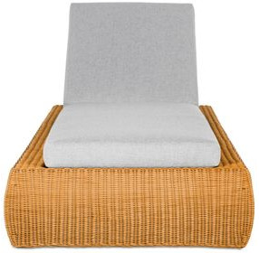 Outdoor Complements Brown Wade Poolside Reclining Chaise