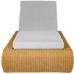 Outdoor Complements Brown Wade Poolside 37" Reclining Chaise