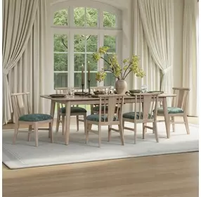 West End Natural Maple Extendable Dining Room Set