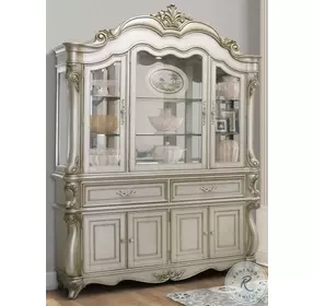 Monique Pearl China Buffet With Hutch