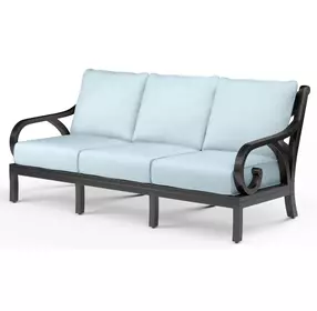 Monterey Canvas Skyline 81" Outdoor Sofa with Self Welt