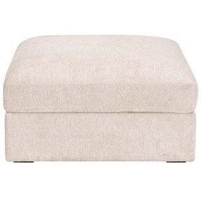 Daley Beige Square Modular Storage Ottoman