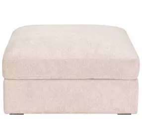Daley Beige Square Modular Storage Ottoman