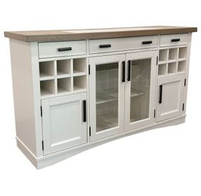 Americana Modern Cotton 66" Quartz Insert Buffet