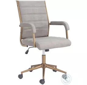 Auction Gray Adjustable Swivel Office Chair