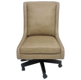 DC-131 Lotus Cream Leather Desk Chair
