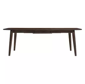 West End Saddle Brown 90" Extendable Rectangular Dining Table