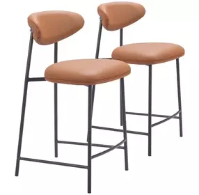 Rorun Brown Counter Height Stool Set Of 2