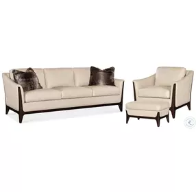 Isabella Beige Leather Living Room Set
