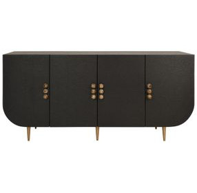 Deluca Black 4 Door Buffet