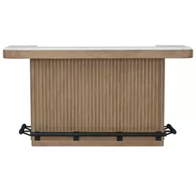 Escape Glazed Natural Oak 78" Bar