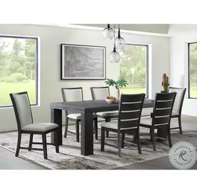 Jasper Black Extendable Dining Room Set