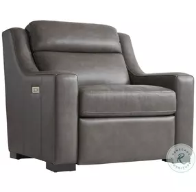 Germain Gray Leather Power Reclining Chair
