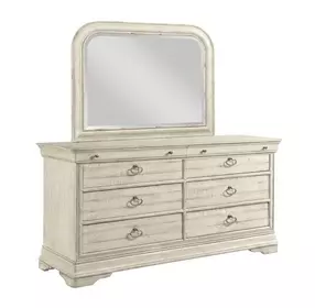 Selwyn Cottage 8 Drawer Whiteside Dresser with Rectangular Mirror