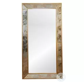 Dion Gold Leaf Floor Mirror