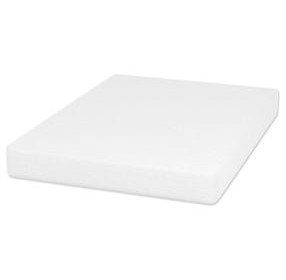Nasturtium White 8" Bamboo Charcoal Infused Memory Foam