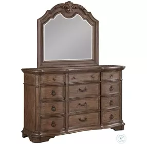 Tulsa Light Sandstone Dresser with Mirror