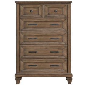 Mariana Mocha 5 Drawer Chest