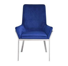 Cambrie Blue Upholstered Side Chair Set of 2