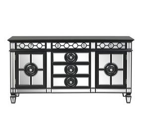 Varian II Silver and Black 2 Door Server