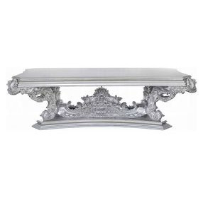 Valkyrie Antique Platinum 108" Rectangular Dining Table
