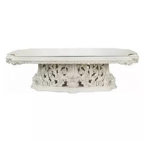 Adara Antique White 107" Rectangular Dining Table