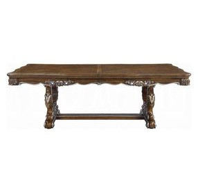 Latisha Antique Oak 114" Extendable Rectangular Dining Table