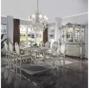 Bently Champagne 114" Extendable Dining Room Set